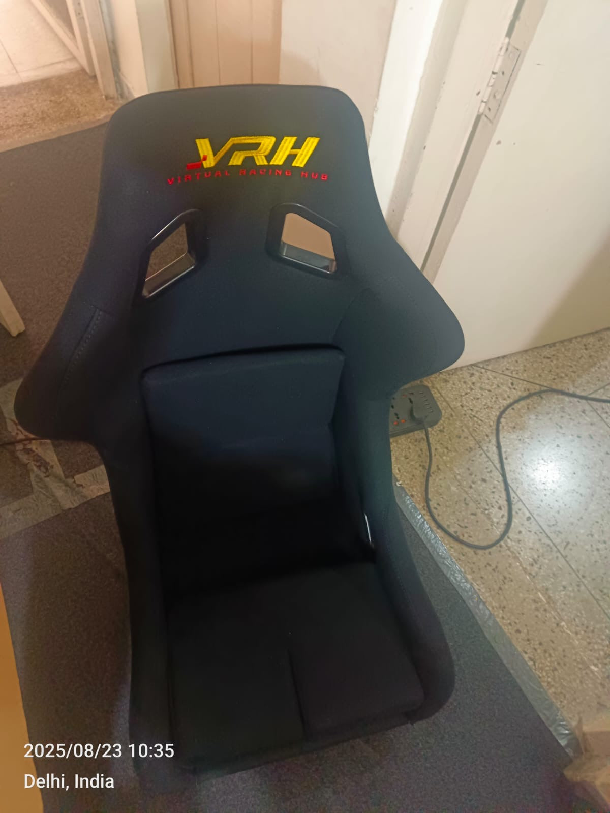 VRH FIXED BACK RACING SEAT WITH SIDE MOUNTING BRACKETS and SLIDERS