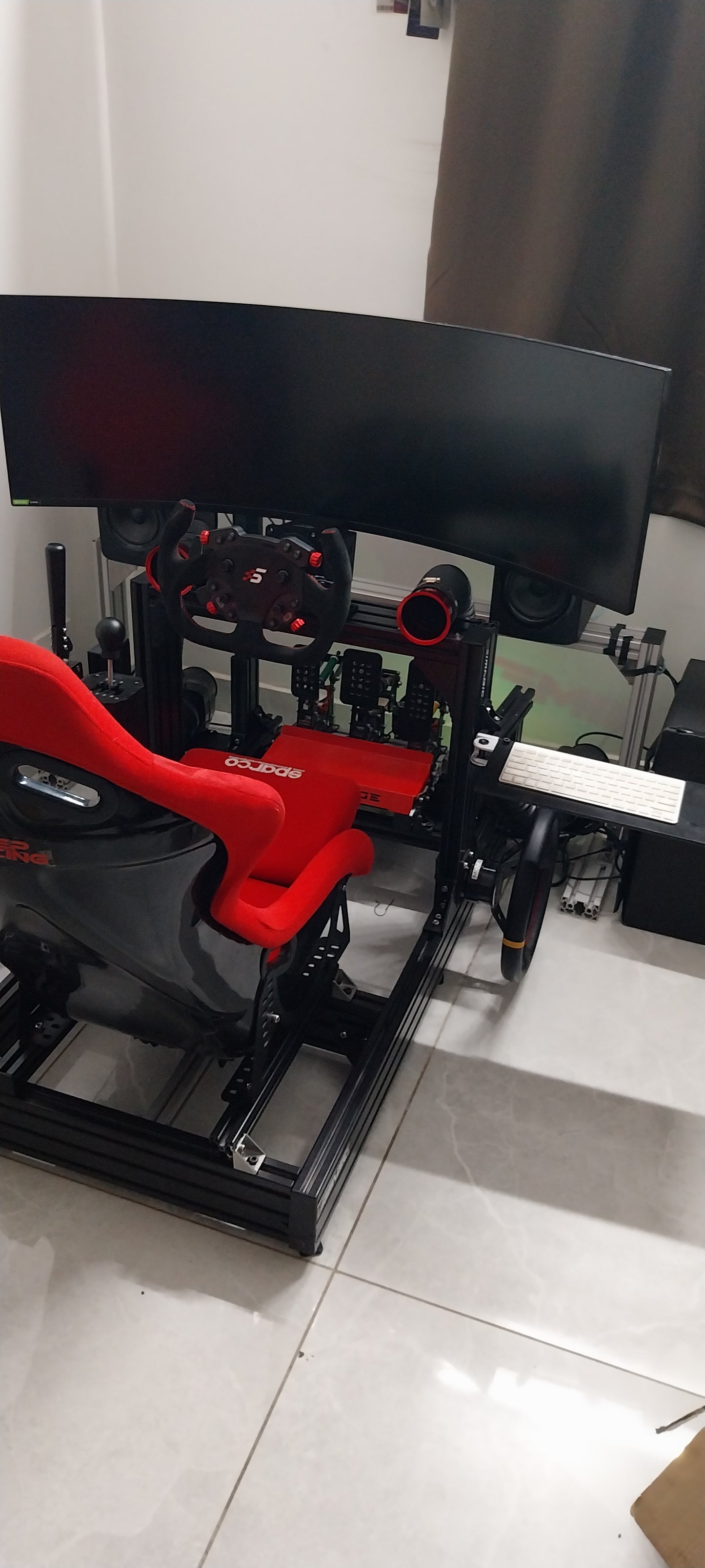 VRH-1 Pro Aluminium Extrusion Racing Simulator Cockpit – view 11