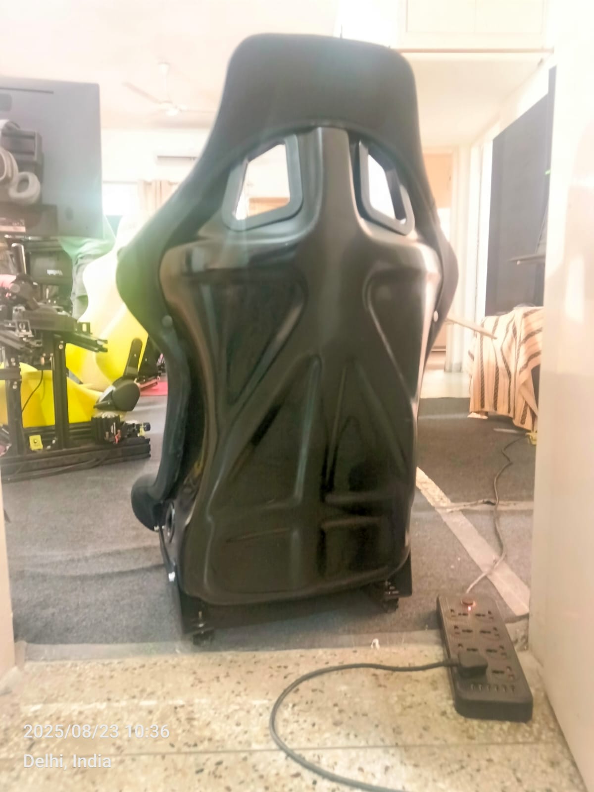 VRH FIXED BACK RACING SEAT WITH SIDE MOUNTING BRACKETS and SLIDERS