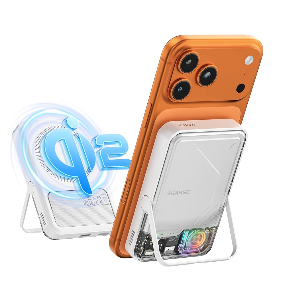 SHARGE ICEMAG 2 Magnetic Wireless Power Bank (10,000mAh, 30W Max)
