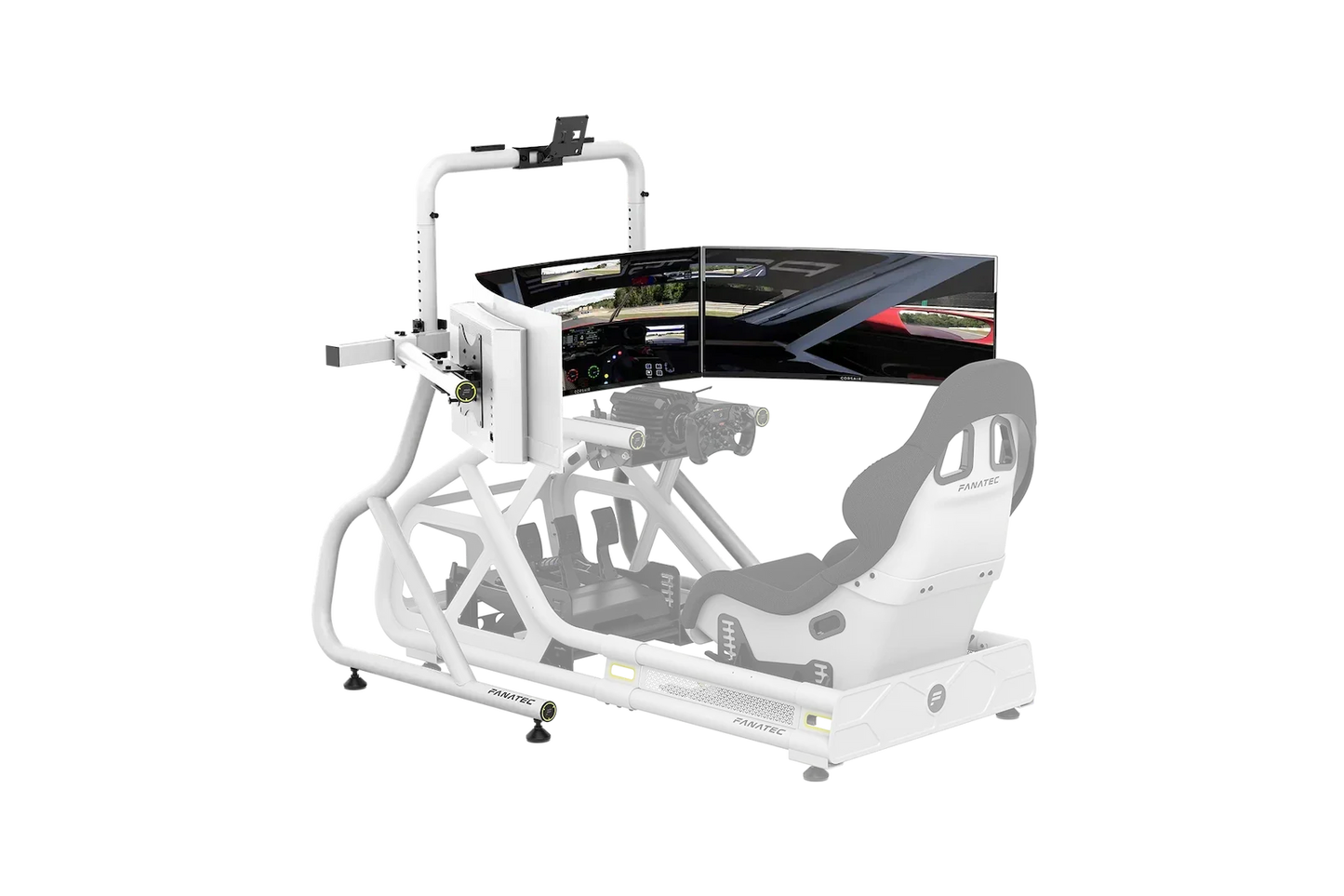Fanatec ClubSport Cockpit Monitor Stand Triple Monitor Expansion Kit (White) – product image 7