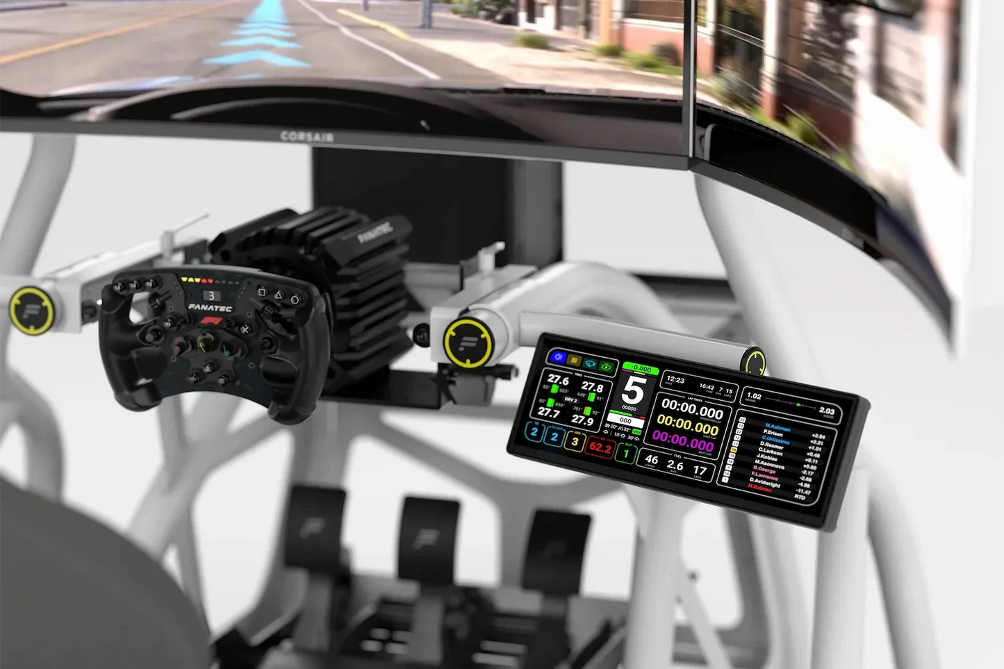 Fanatec ClubSport Cockpit Upper Accessory Mount, White – product image 3
