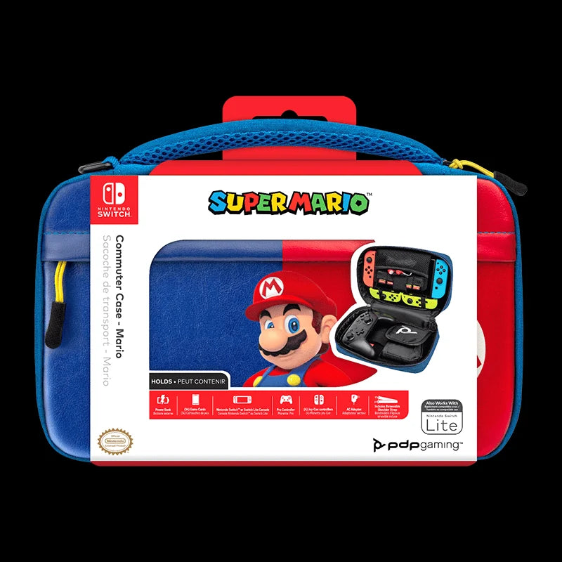 PDP Gaming Officially Licensed Nintendo Switch Commuter Case (Super Mario Edition)