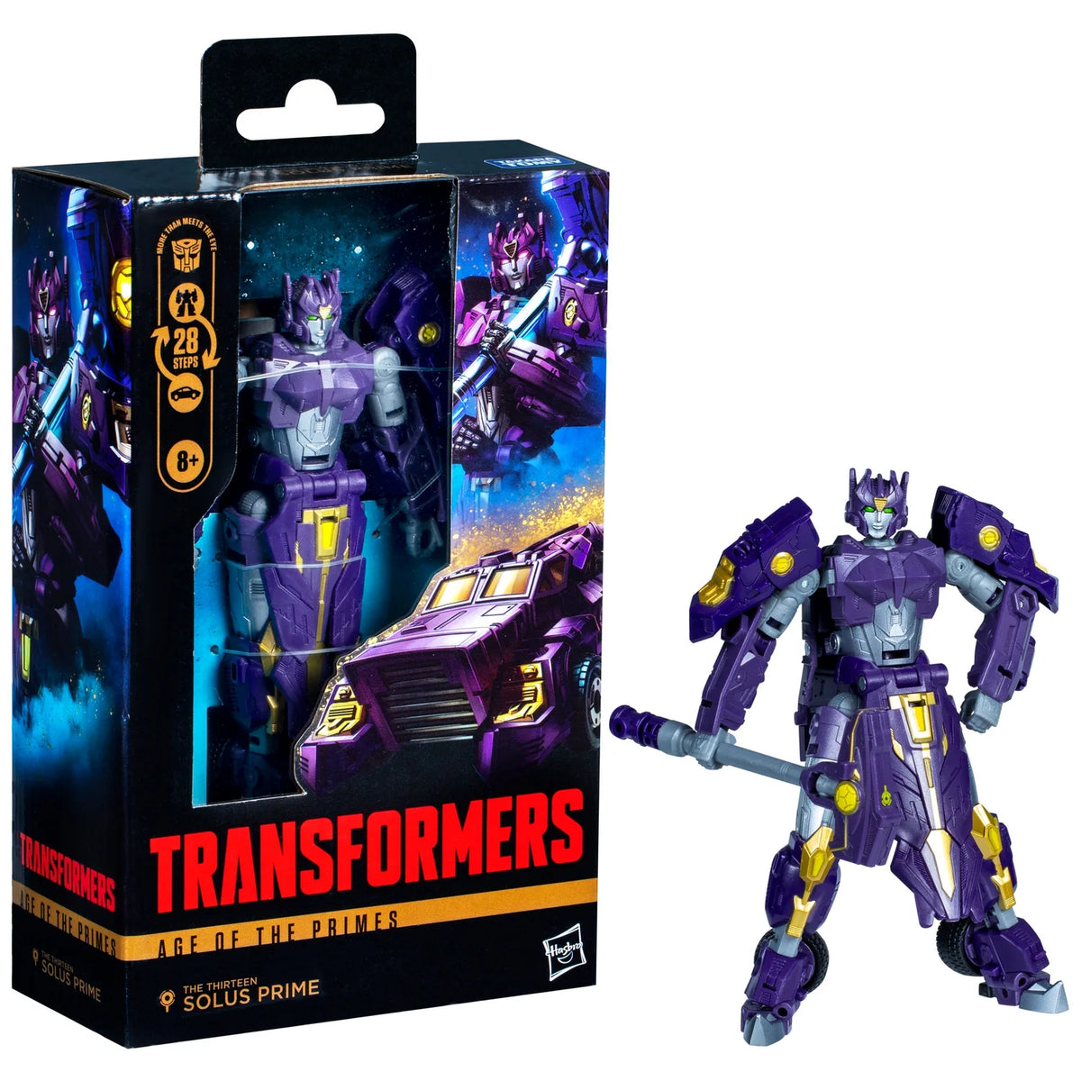 Transformers Age of the Primes Deluxe Class: The Thirteen Solus Prime action figure
