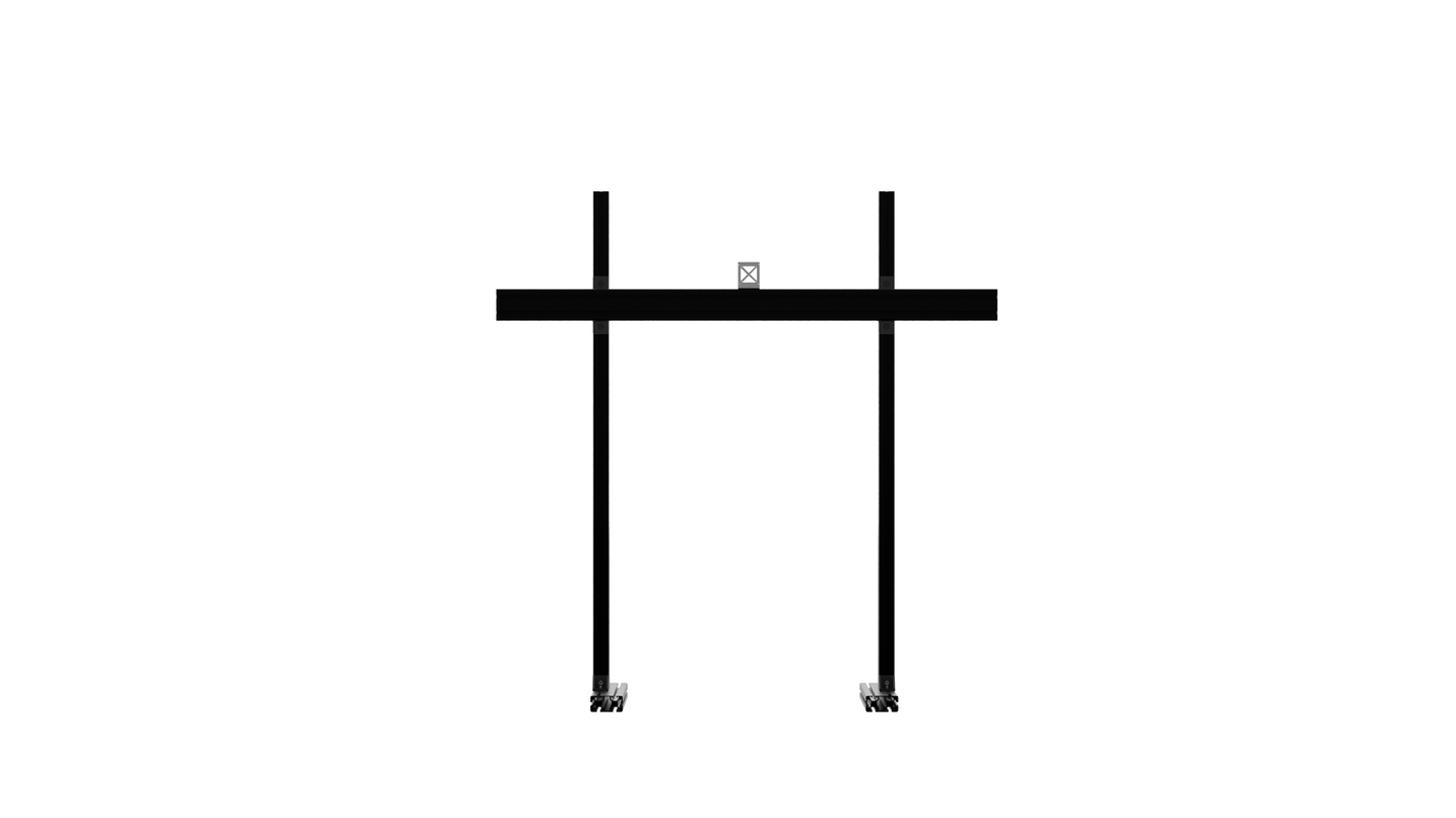 VRH FREE - STANDING SINGLE TV & MONITOR STAND V2 (UP TO 50" OR ULTRAWIDE 49")
