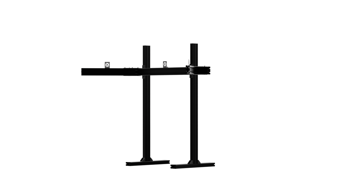 VRH FREE-STANDING TRIPLE MONITOR STAND V2 (SUPPORTS UP TO 49" ULTRAWIDES OR 55" STANDARD DISPLAYS)