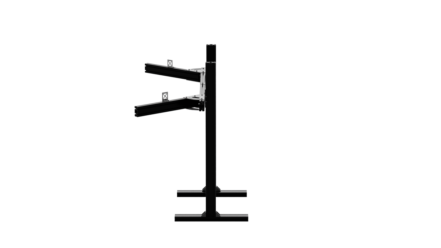 VRH FREE-STANDING TRIPLE MONITOR STAND V2 (SUPPORTS UP TO 49" ULTRAWIDES OR 55" STANDARD DISPLAYS)