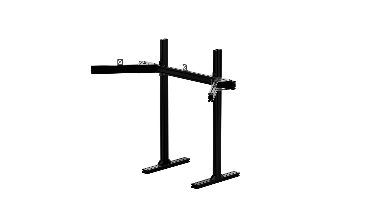 VRH FREE-STANDING TRIPLE MONITOR STAND V2 (SUPPORTS UP TO 49" ULTRAWIDES OR 55" STANDARD DISPLAYS)