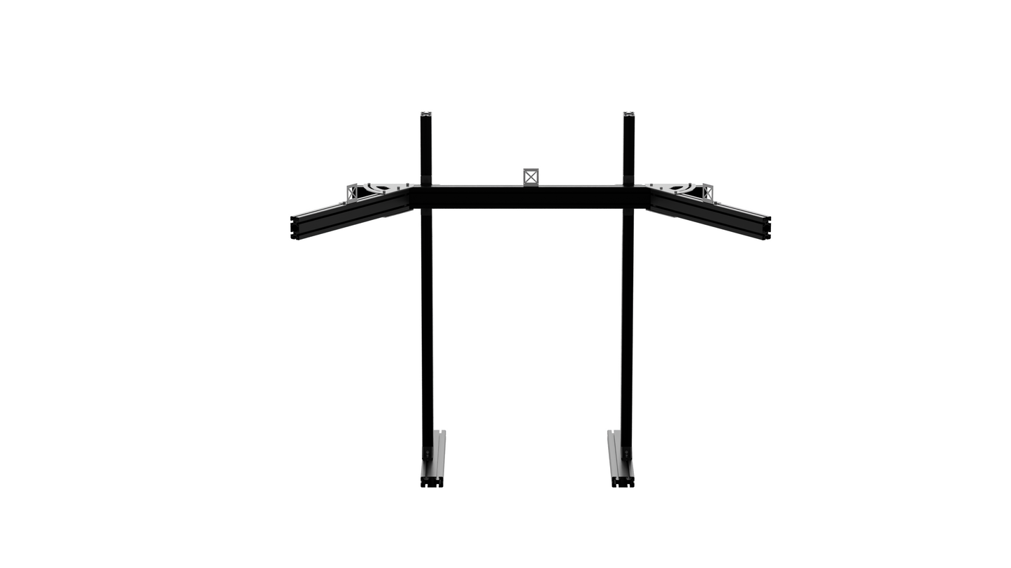 VRH FREE-STANDING TRIPLE MONITOR STAND V2 (SUPPORTS UP TO 49" ULTRAWIDES OR 55" STANDARD DISPLAYS)