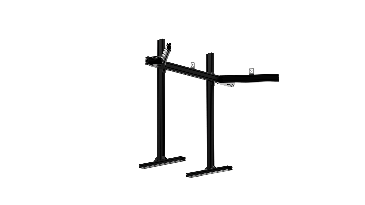 VRH FREE-STANDING TRIPLE MONITOR STAND V2 (SUPPORTS UP TO 49" ULTRAWIDES OR 55" STANDARD DISPLAYS)