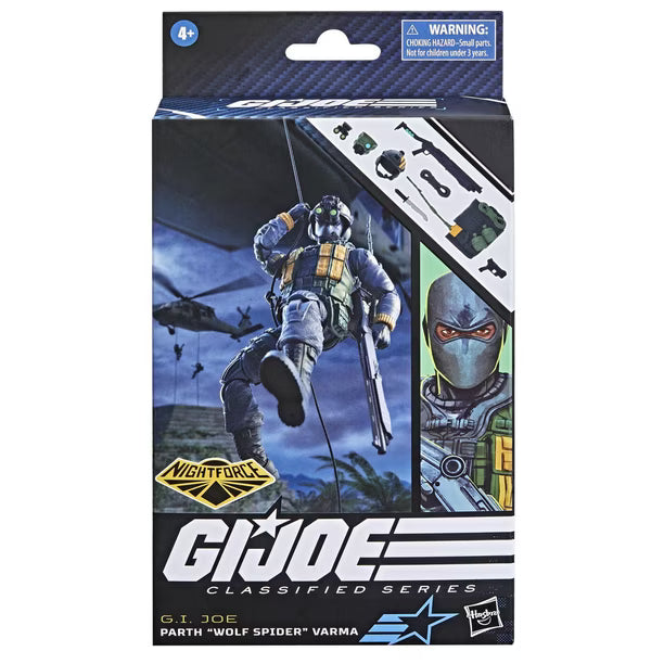 G.I. Joe Classified Series Night Force Wolf Spider Varma 6-Inch Action Figure Hasbro 109