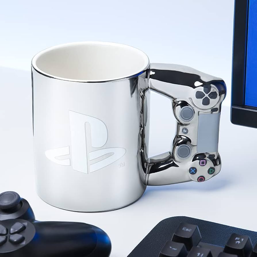 Paladone PlayStation 4th Gen Controller Mug (Silver Edition)