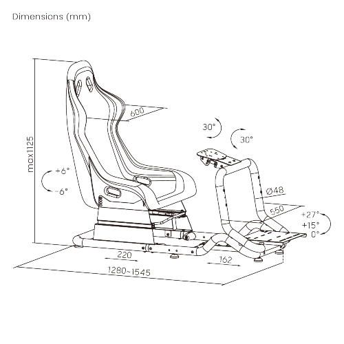 VRH-TX Tubular Racing Simulator cockpit