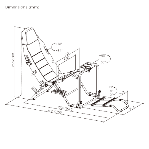 VRH LITE 2.0 Foldable Racing Cockpit