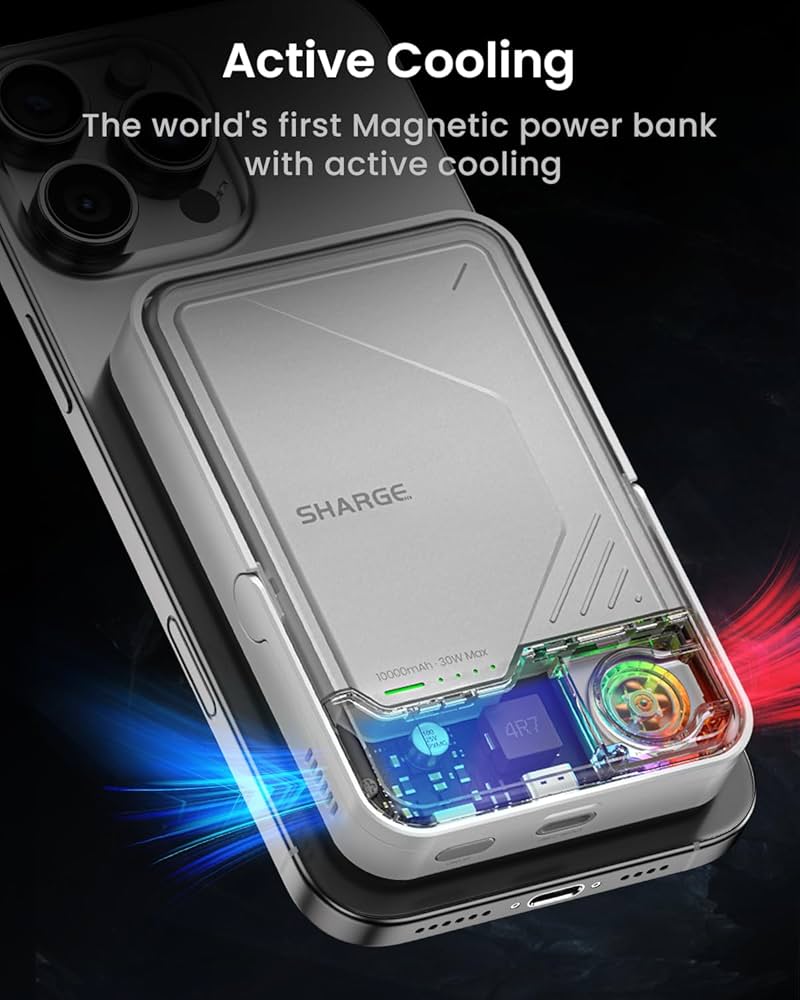 SHARGE ICEMAG 2 Magnetic Wireless Power Bank (10,000mAh, 30W Max)