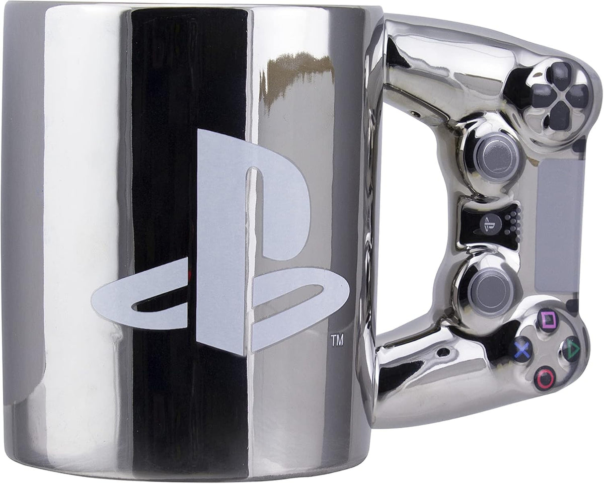 Paladone PlayStation 4th Gen Controller Mug (Silver Edition)