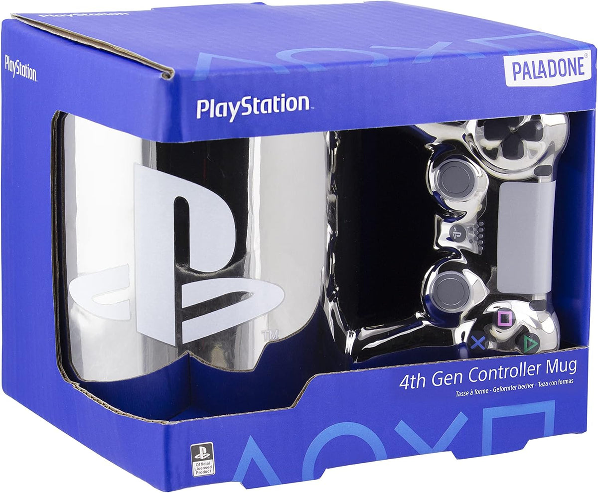 Paladone PlayStation 4th Gen Controller Mug (Silver Edition)