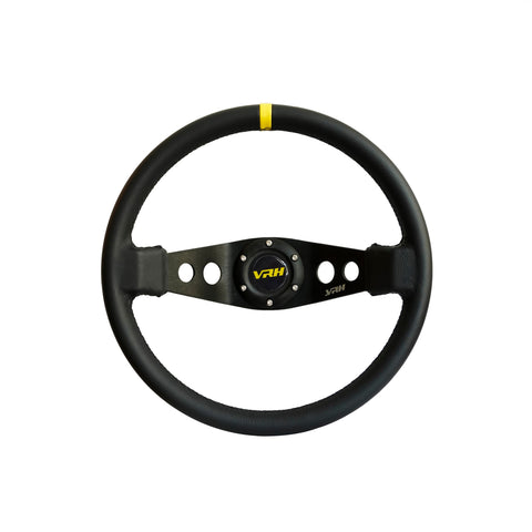 VRH 350MM DEEP DISH 3-SPOKE LEATHER STEERING WHEEL – HAMMERHEAD