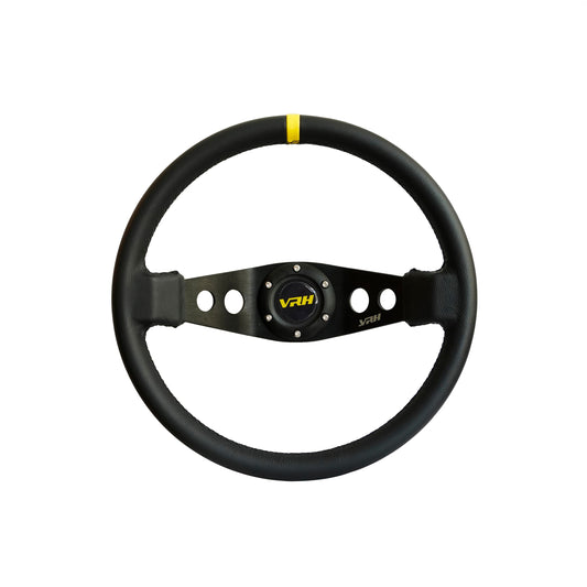VRH 350MM DEEP DISH 3-SPOKE LEATHER STEERING WHEEL – HAMMERHEAD