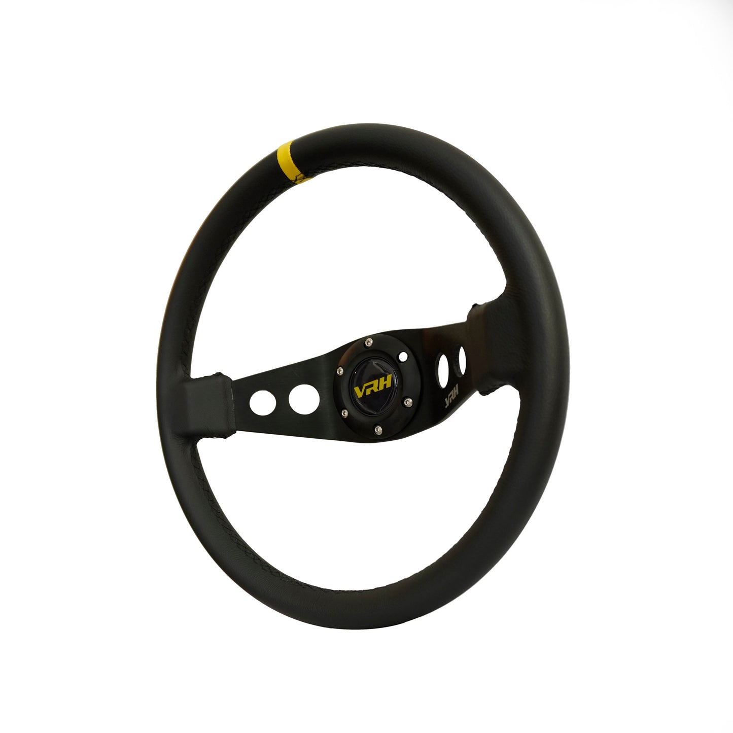 VRH 350MM DEEP DISH 3-SPOKE LEATHER STEERING WHEEL – HAMMERHEAD