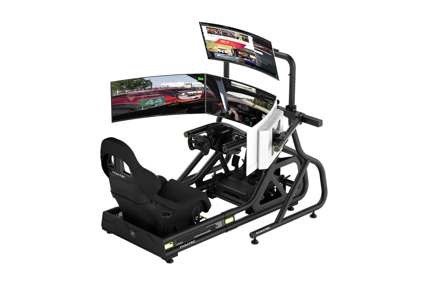Fanatec ClubSport Cockpit Monitor Stand Triple Monitor Expansion Kit (Black) – product image 2