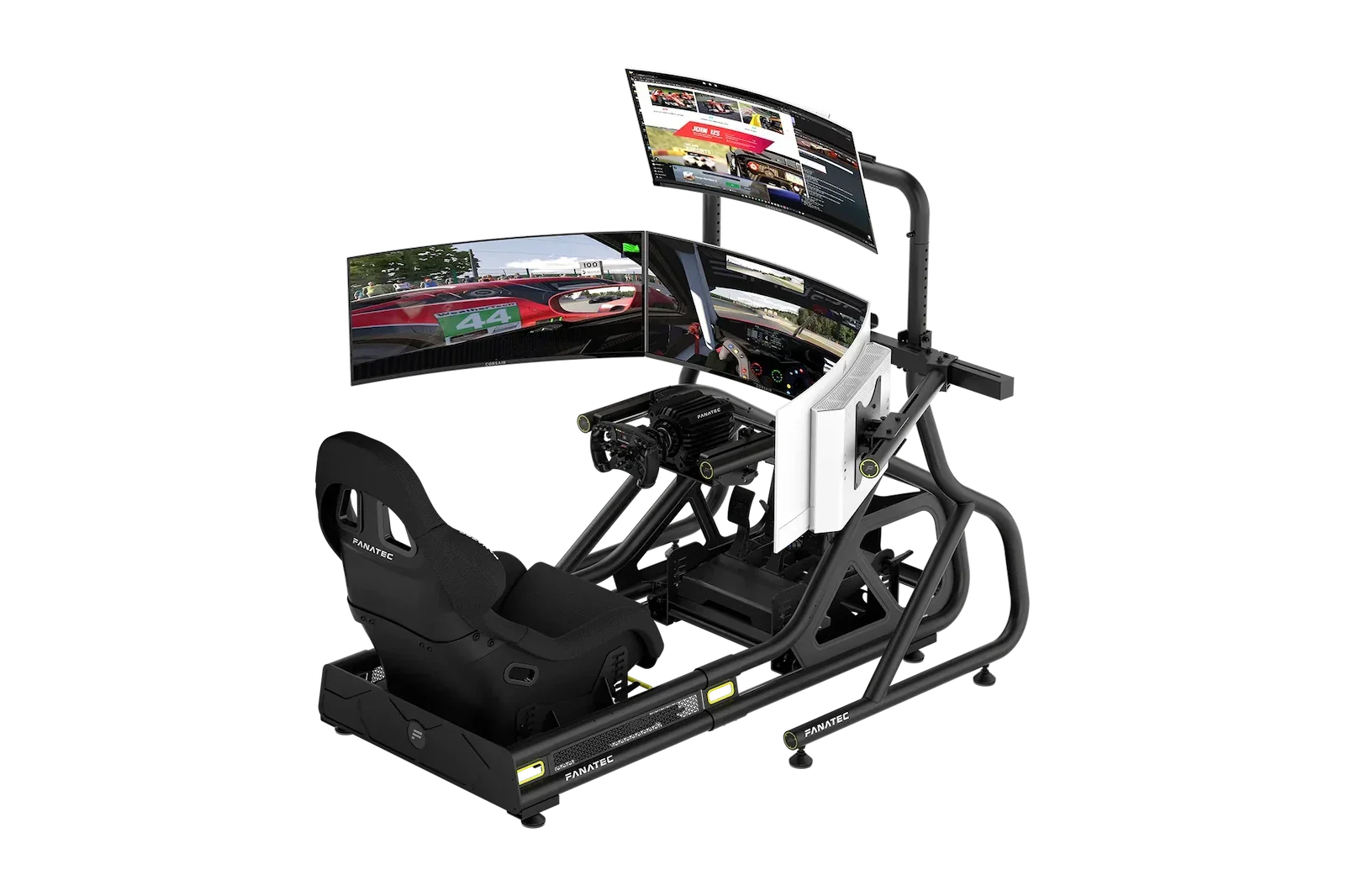 Fanatec ClubSport Cockpit Monitor Stand Triple Monitor Expansion Kit (Black) – product image 2