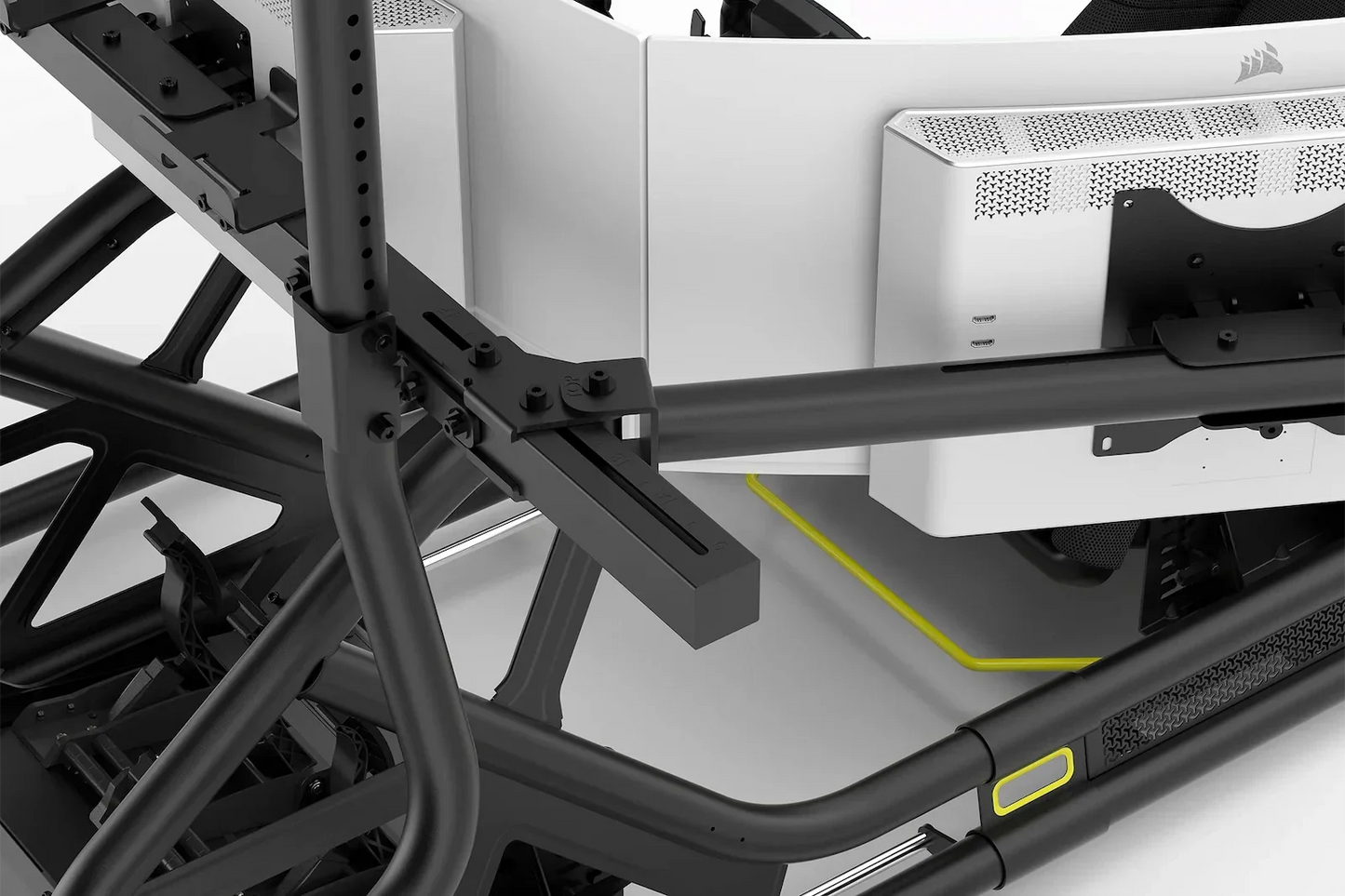Fanatec ClubSport Cockpit Monitor Stand Triple Monitor Expansion Kit (Black) – product image 5