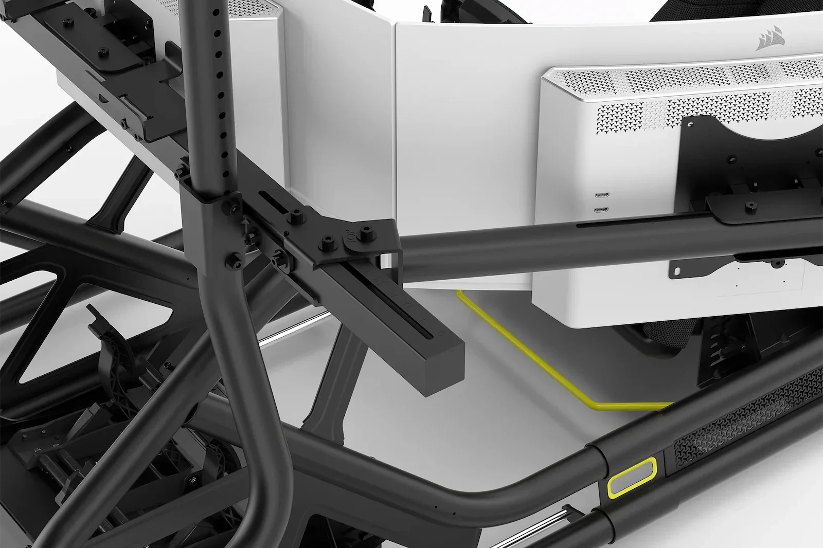 Fanatec ClubSport Cockpit Monitor Stand Triple Monitor Expansion Kit (Black) – product image 5