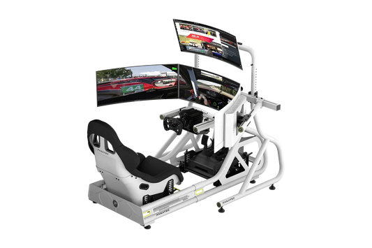 Fanatec ClubSport Cockpit Monitor Stand Triple Monitor Expansion Kit (White) – product image 2