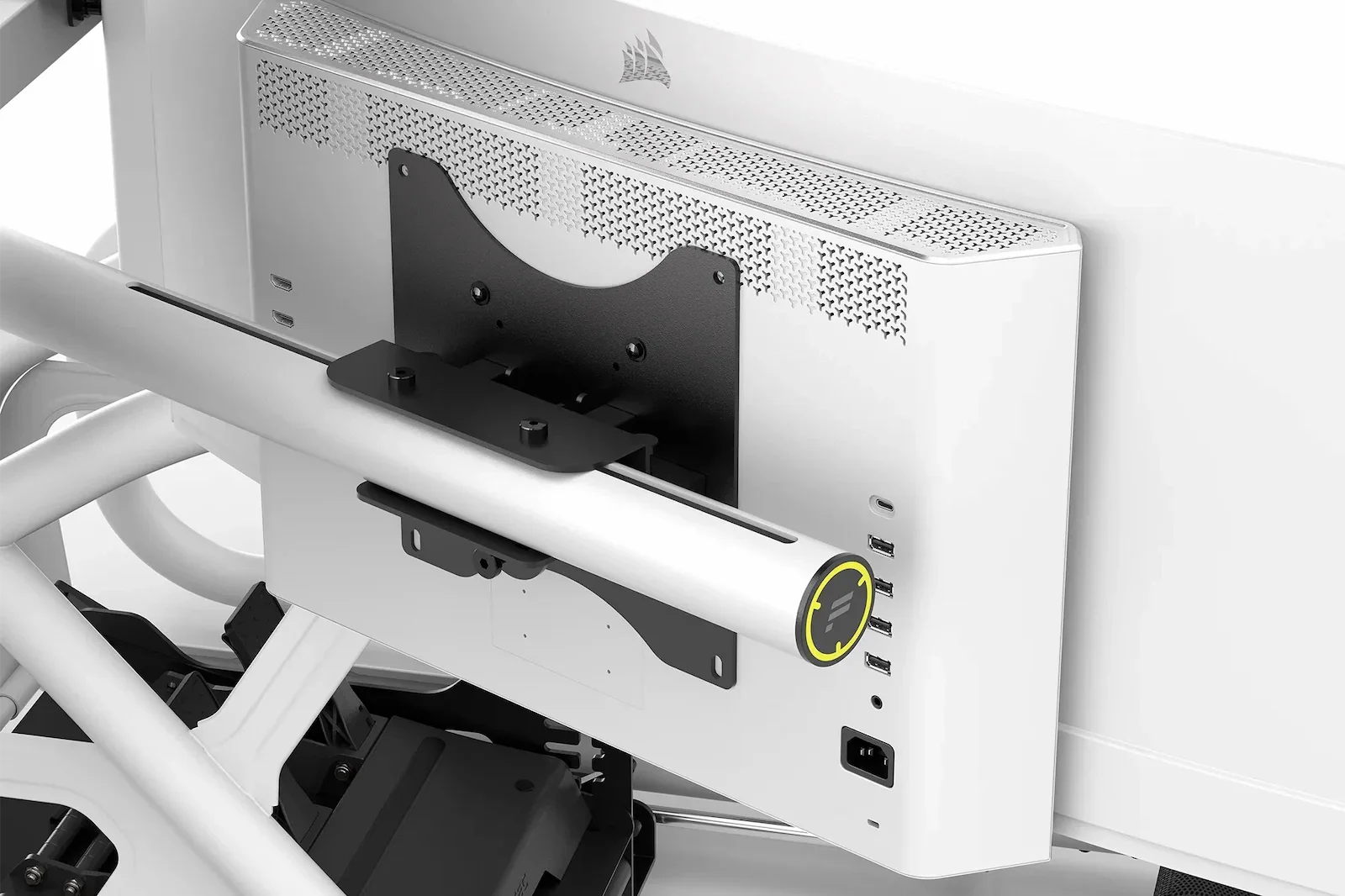 Fanatec ClubSport Cockpit Monitor Stand Triple Monitor Expansion Kit (White) – product image 4