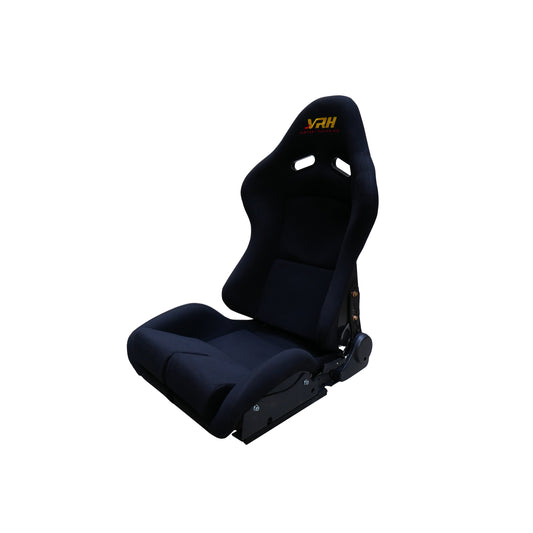 VRH Fiberglass Reclining Back Racing Seat with Side Mounting Brackets & Sliders