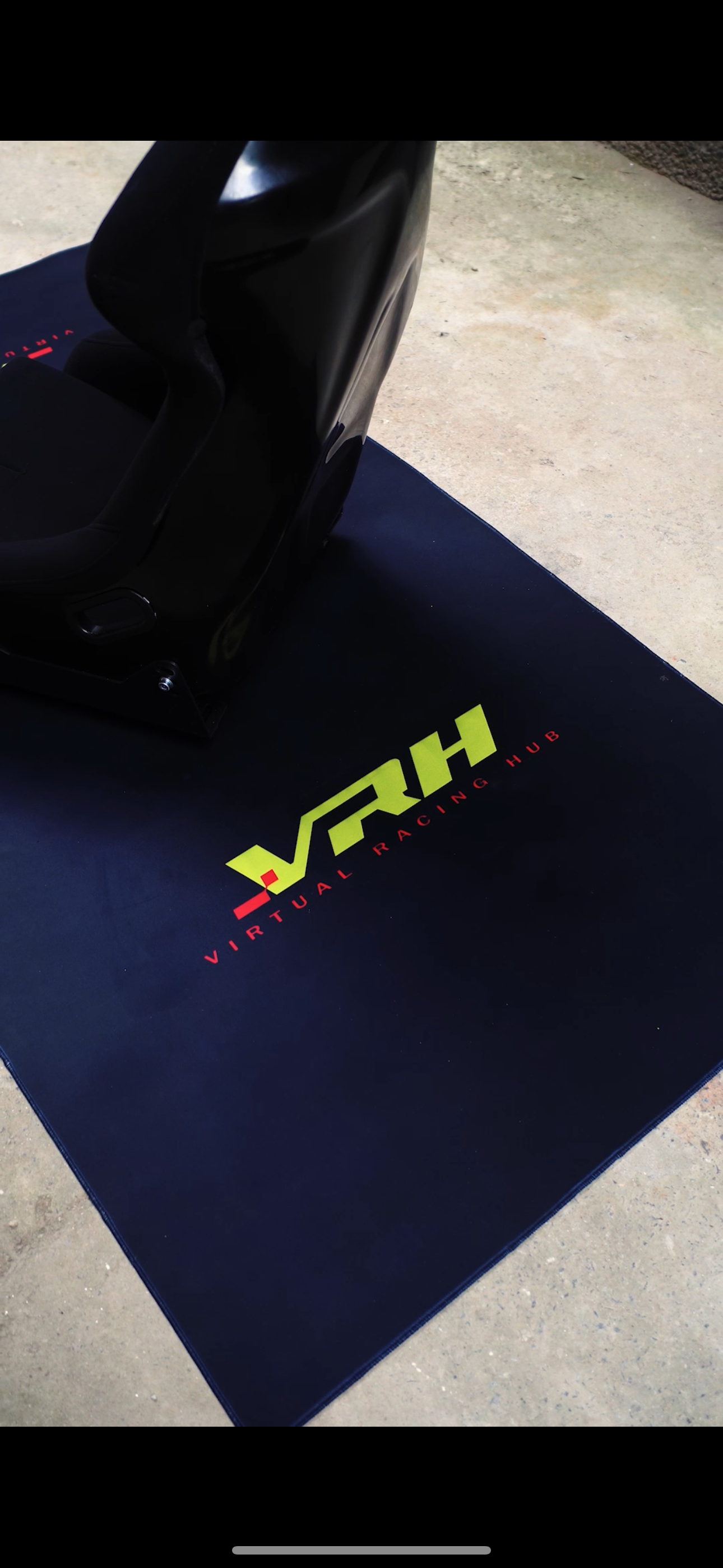 VRH Fixed Back Racing Seat with Side Mounting Brackets & Sliders