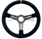 VRH 350MM SEMI-DISH 3-SPOKE LEATHER STEERING WHEEL – SIDEWINDER