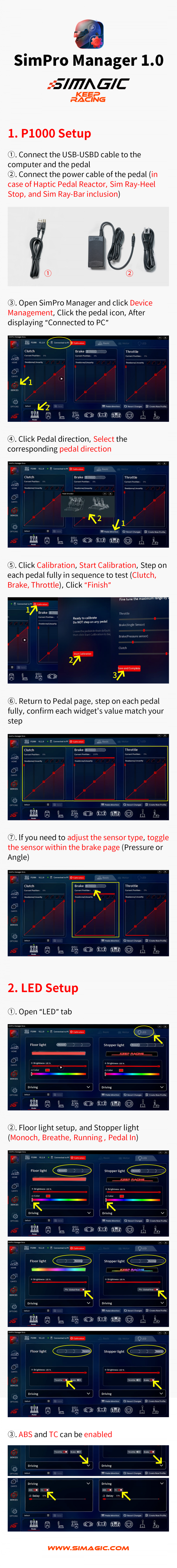 SIMAGIC P1000 MODULAR PEDALS