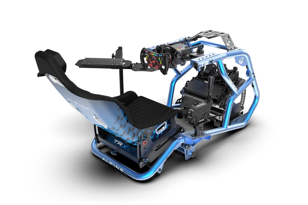 Free-Standing Adjustable Keyboard & Mouse Tray for Sim Racing & Flight Sim Cockpits