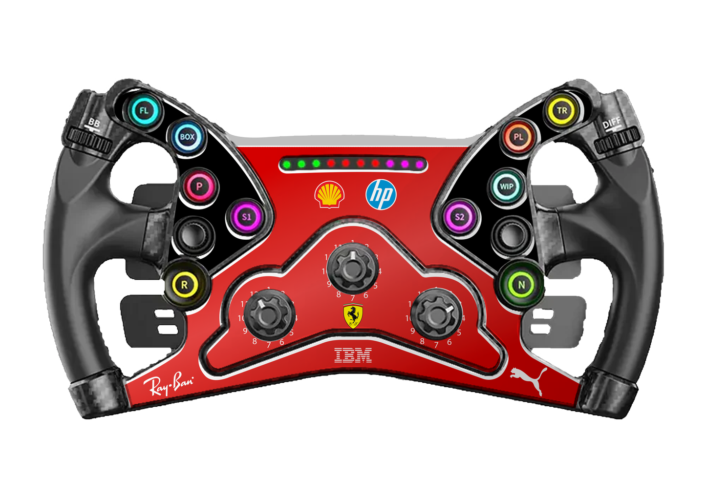 Moza KS Wheel-Ferrari Livery steering wheel