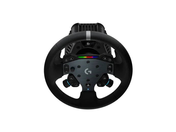 Logitech RS50 System for PlayStation and PC sim racing gear – front view