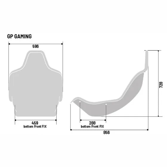 Sparco GP Sim Racing Seat + Mounting Brackets